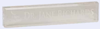 Acrylic Name Bar