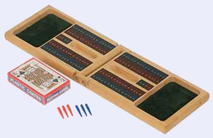 Cribbage Board set open