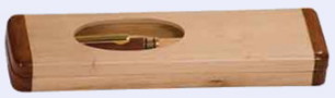 Oval pen case