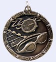 2 in. Shooting Star Medal - Swimming