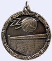 2 in. Shooting Star Medal - Volleyball