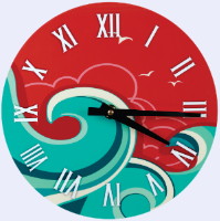 8in. Full Color Clock